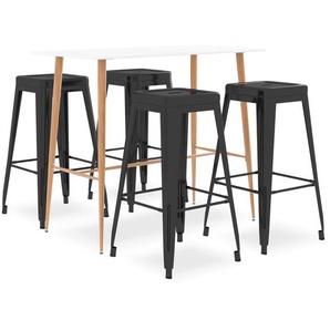 5-tlg. Bar-Set Weiß und Schwarz