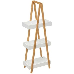 5five Simply Smart - Servierwagen 3 ebenen dreieck naturéo bambus weiß - 5five