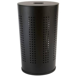 5five Simply Smart - Wäschekorb glass aus metall und holz schwarz 45l - 5five