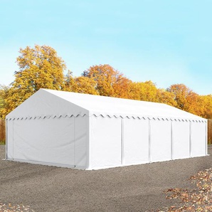 5x10 m Lagerzelt, PVC-Plane, weiß - (6118)