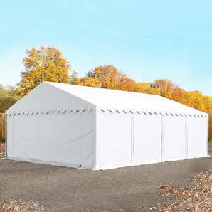 5x8 m Lagerzelt, PVC-Plane, weiß - (6113)
