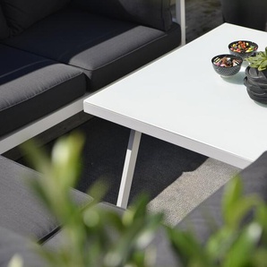 6-Sitzer Lounge-Set aus Rattan mit Polster