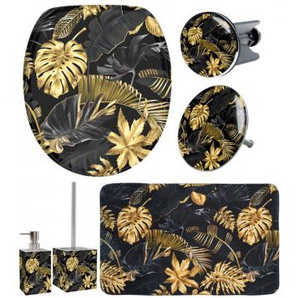 6-teiliges Badezimmer Set Golden Leaves