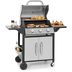 60 cm beweglicher Propan-Gasgrill Tomahawk mit 3 Brennern