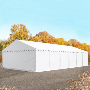 6x12 m Lagerzelt, PVC-Plane, weiß - (6177)
