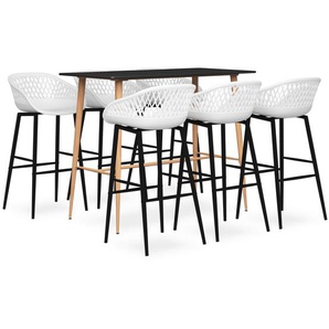 7-tlg. Bar-Set Schwarz und Weiß