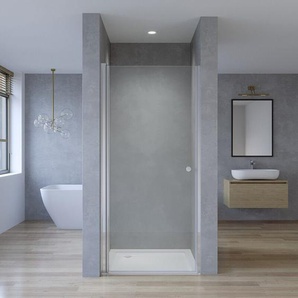 75x197 cm Nischentür Duschabtrennung Duschkabine Duschtür Drehtür Sicherheitsglas Nano Duschwand
