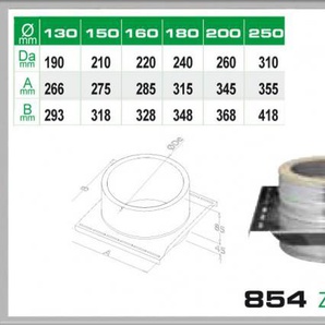 854/DN200 DW Zwischenstütze Dinak