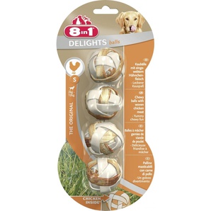 8in1 Delights Kaubälle S - 4 Stück GLO629302070