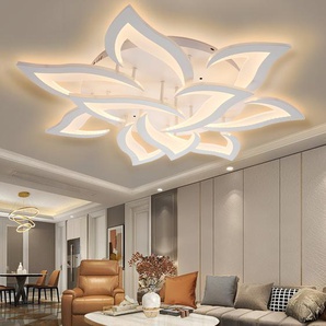 90W LED Deckenleuchte Dimmbar Wohnzimmer Moderne Deckenlampe mit Fernbedienung