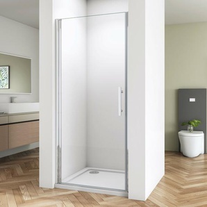 Duschparadies-de - 90X185cm Duschtür Pendeltür Nischentür Duschabtrennung Duschkabine Schwingtür 5mm NaNo esg