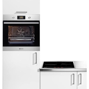 A+ (A+++ bis D) BAUKNECHT Backofen-Set BAKO Attraction 2 Herdsets silberfarben (edelstahlfarben) Backofen-Sets