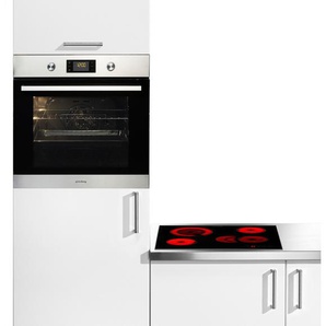 A+ (A+++ bis D) PRIVILEG Backofen-Set BAKO Turn&Cook 400 Herdsets mit Restwärmeanzeige silberfarben (edelstahlfarben) Backofen-Sets Herdset