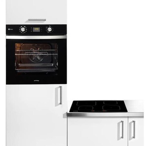 A+ (A+++ bis D) PRIVILEG Backofen-Set BAKO Turn&Go Steam 600 Herdsets mit Dampffunktion und Induktion schwarz Backofen-Sets Herdset