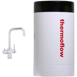 A (A+ bis F) THERMOFLOW Untertisch-Trinkwassersystem Thermoflow 100E Wasserbereitergeräte 5 Liter Boiler inklusiver Armatur weiß Küchenarmaturen