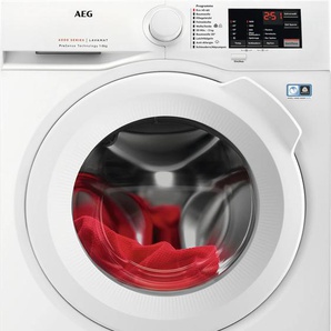 A (A bis G) AEG Waschmaschine L6FA68FL Waschmaschinen Hygiene- Anti-Allergie Programm mit Dampf weiß Frontlader