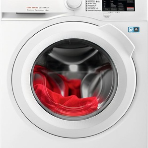 A (A bis G) AEG Waschmaschine L6FBA51480 Waschmaschinen Hygiene- Anti-Allergie Programm mit Dampf weiß Frontlader