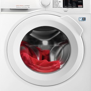 A (A bis G) AEG Waschmaschine L6FBA51680 Waschmaschinen Hygiene- Anti-Allergie Programm mit Dampf weiß Frontlader