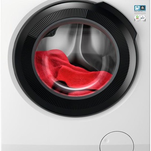 A (A bis G) AEG Waschmaschine LR7A70490 Waschmaschinen ProSteam - Dampf-Programm für 96 % weniger Wasserverbrauch weiß Frontlader