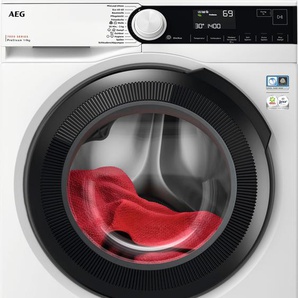 A (A bis G) AEG Waschmaschine LR7A70690 Waschmaschinen ProSteam - Dampf-Programm für 96 % weniger Wasserverbrauch weiß Frontlader