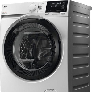 A (A bis G) AEG Waschmaschine LR7G60480 Waschmaschinen ProSteam - Dampf-Programm für 96 % weniger Wasserverbrauch weiß Frontlader
