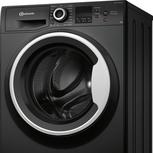 A (A bis G) BAUKNECHT Waschmaschine WM BB 814 A Waschmaschinen schwarz Frontlader