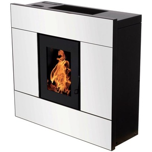 A+ (A++ bis G) INTERSTOVES Pelletofen Scarlett 9 Kaminöfen ideal für den Flur, slim Pelletofen weiß (schwarz) Kaminöfen