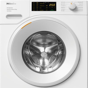 A (A bis G) MIELE Waschmaschine WSB683 WCS 125 Edition Waschmaschinen TwinDos zur automatischen Waschmitteldosierung weiß (lotosweiß) Frontlader