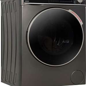 A (A bis G) SHARP Waschmaschine ES-NFH814CADA-DE Waschmaschinen grau (cappuccino grey) Frontlader
