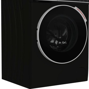 A (A bis G) SHARP Waschmaschine ES-NFH814CBDA-DE Waschmaschinen schwarz Frontlader