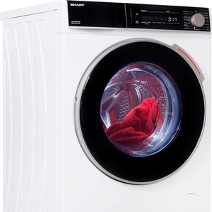 A (A bis G) SHARP Waschmaschine Waschmaschinen weiß Frontlader