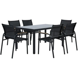 a casa mia Dining-Gruppe Dhaka | schwarz |