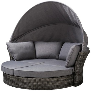 a casa mia Garten-Loungeinsel  Mauritius ¦ grau ¦ Maße (cm): B: 200 H: 166,5 T: 105.5