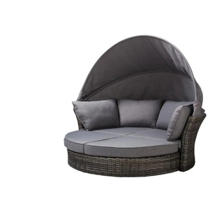 a casa mia Garten-Loungeinsel Mauritius - grau - Materialmix - 200 cm - 166,5 cm - cm 105,5 | Möbel Kraft