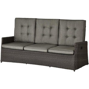 a casa mia Garten-Sofa  3-Sitzer  Padua ¦ grau ¦ Maße (cm): B: 211 H: 106 T: 80.0