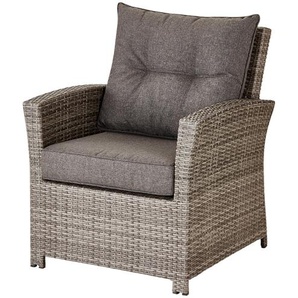 a casa mia Gartensessel  Bregenz ¦ grau ¦ Maße (cm): B: 72,5 H: 89 T: 75.5