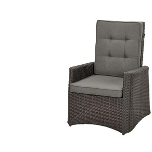 a casa mia Gartensessel Padua - grau - Materialmix - 72 cm - 105,5 cm - cm 80,0 | Möbel Kraft