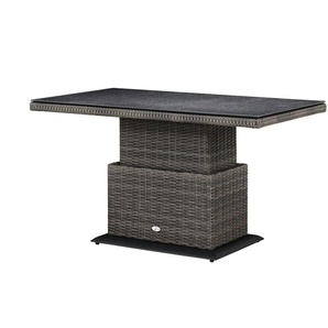 a casa mia Gartentisch Padua - grau - Materialmix - 75 cm - 47 cm | Möbel Kraft