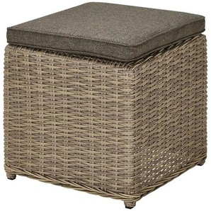 a casa mia Hocker Florenz 2 - creme - Materialmix - 41 cm - 46 cm - cm 41,0 | Möbel Kraft