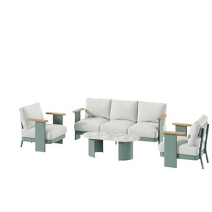 a casa mia Lounge-Gruppe Märsta - grün - Materialmix | Möbel Kraft