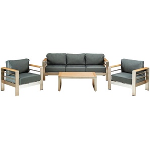 a casa mia Lounge-Set 4-teilig New York ¦ grau