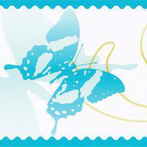 A.S. CRÉATION Bordüre Only Borders 11 Tapeten Bordüre selbstklebend Tapete Bordüre Tiere Blau Grün matt glatt Gr. B/L: 0 m x 5 m, Rollen: 1 St., blau (blau, grün) Kinderzimmer Bordüren