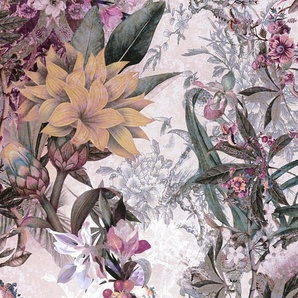 A.S. CRÉATION Vliestapete Dream Flowery Tapeten Floral Tapete Blumenoptik Gr. B/L: 0,53 m x 10,05 m, Rollen: 1 St., lila (lila1) Vliestapeten