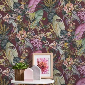 A.S. Création Vliestapete Dream Flowery, glatt, floral, Tiertapete Tapete Blumenoptik