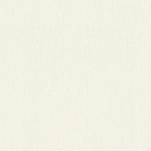 A.S. CRÉATION Vliestapete Romantico Uni Tapeten Tapete Einfarbig Weiß Gr. B/L: 0,53 m x 10,05 m, Rollen: 1 St., silberfarben Vliestapeten Tapeten