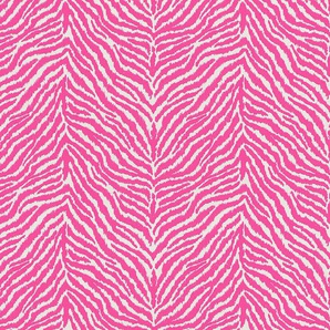 A.S. CRÉATION Vliestapete Trendwall im Zebra Print Tapeten Tapete Tiere Gr. B/L: 0,53 m x 10,05 m, Rollen: 1 St., rosa Vliestapeten Tapeten