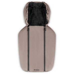 ABC Design BABYSCHALEN-FUßSACK Neugeborenen-Fußsack, Beige, Textil, 40x3x72 cm, EN 1888, wasserabweisend, Gurtschlitze, Baby on Tour, Babyschalen