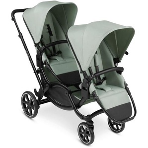 ABC Design Geschwisterwagen Zoom, Mintgrün, Textil, 60x111 cm, EN 1888, UV 50+, Reach, Feststellbremse, Federung, kugelgelagerte Räder, 5-Punkte-Gurt, für Babyschale geeignet, Griff in Lederoptik, Transportsicherung, Sitz umsetzbar,