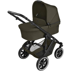 ABC Design Kinderwagen Salsa 5 Air, Graubraun, 63x118x95.5 cm, EN 1888, Feststellbremse, Fußstütze abklappbar, Federung, kugelgelagerte Räder, Verdeckung abnehmbar, 5-Punkte-Gurt, für Babyschale geeignet, Griff in Lederoptik, Transportsicherung, Sitz