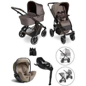 ABC Design Salsa 5 Air Bundle 4in1 + Zubehör inkl. Joie I-level Pro Babyschale und I-Base Encore – Nature 195950